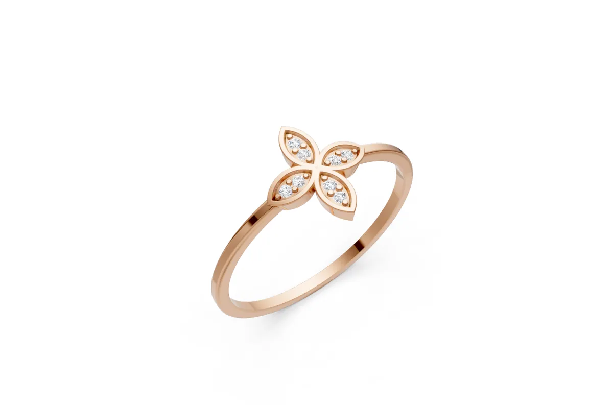 Round Diamond Ring R00818 thumbnail 3