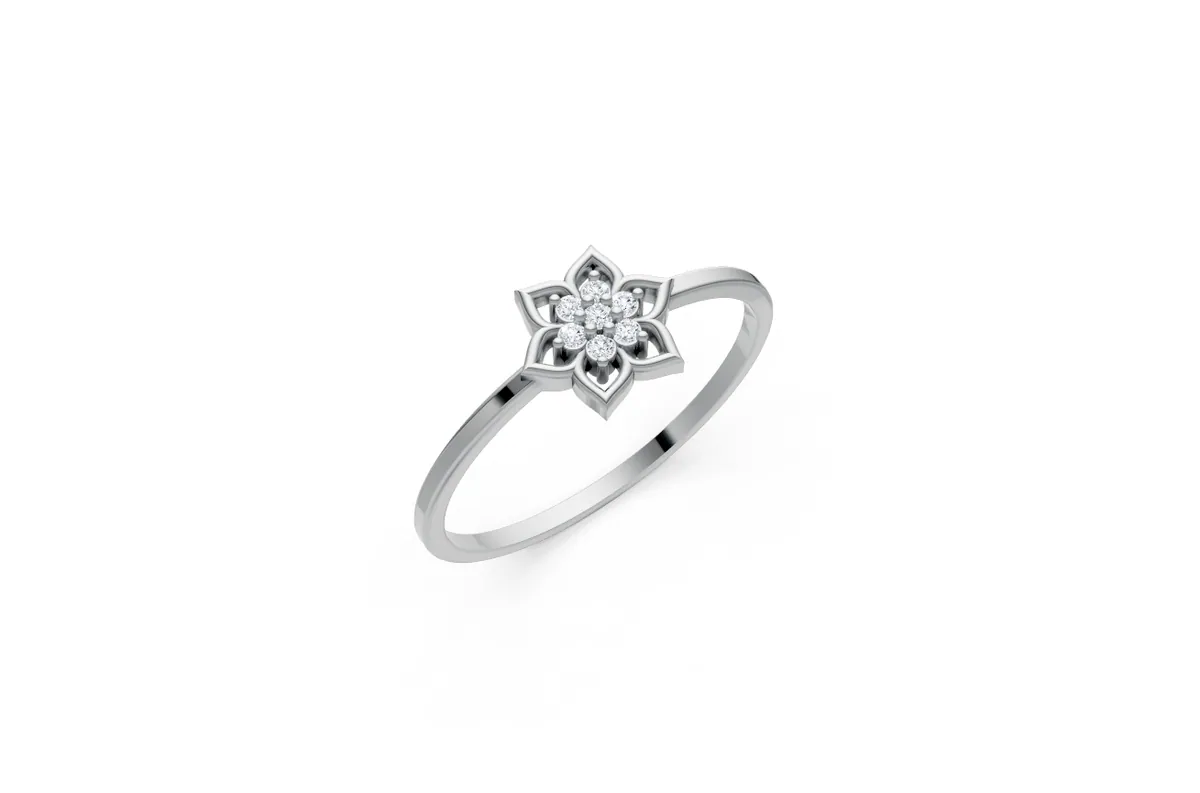 Round Diamond Ring R00821 thumbnail 2