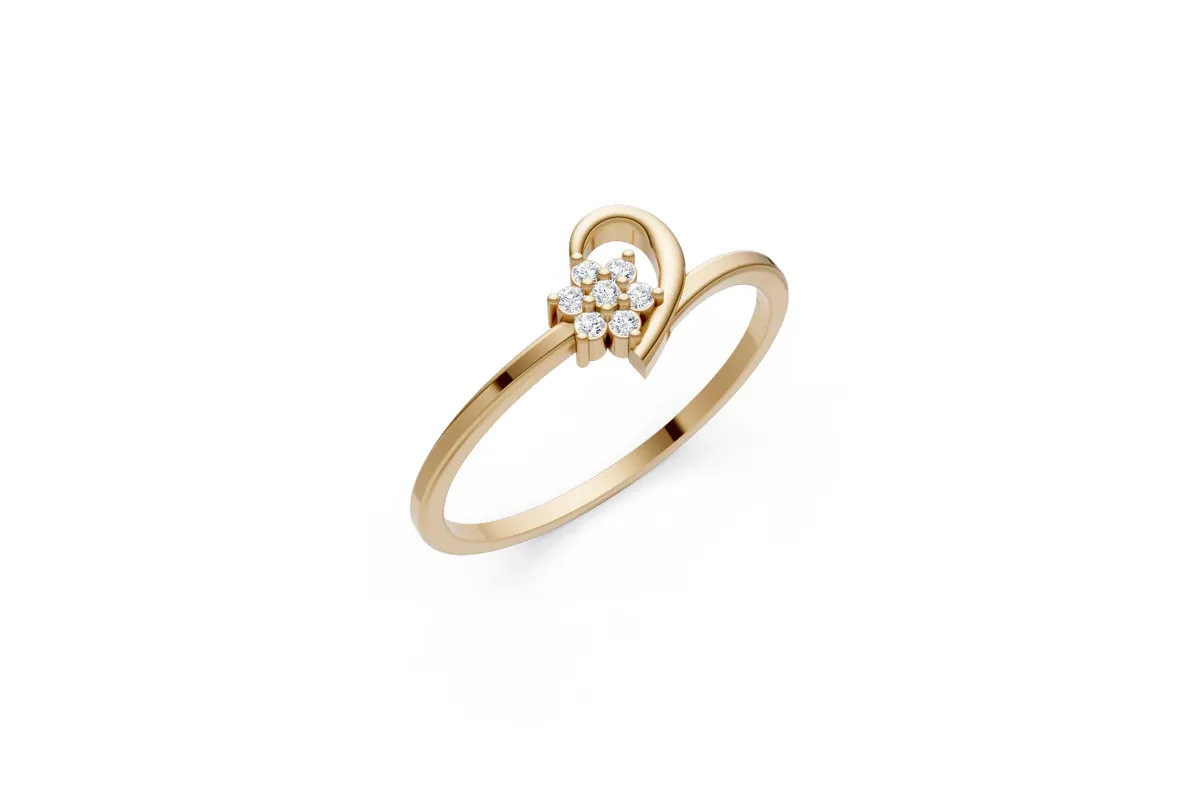 Round Diamond Ring R00826 — view 1