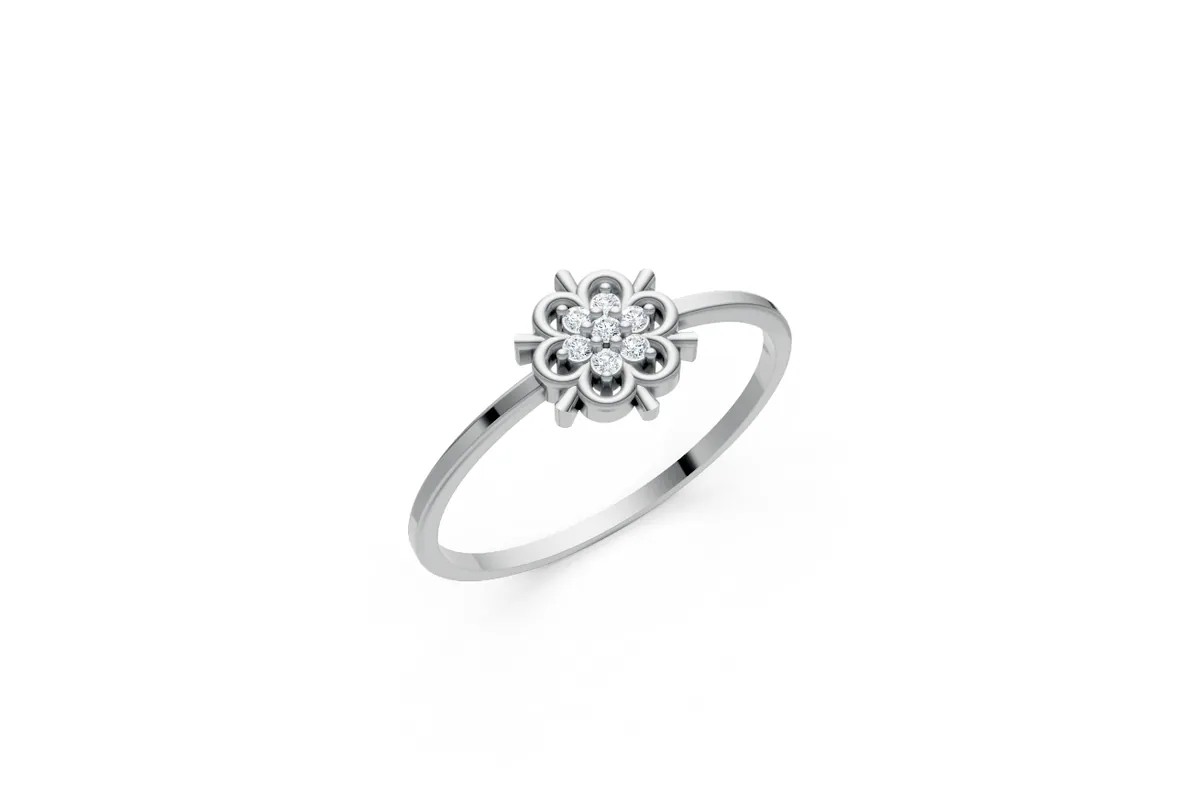 Round Diamond Ring R00827 thumbnail 2
