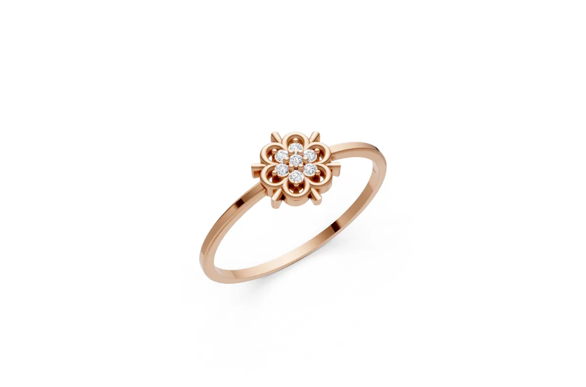 Round Diamond Ring R00827 thumbnail 3