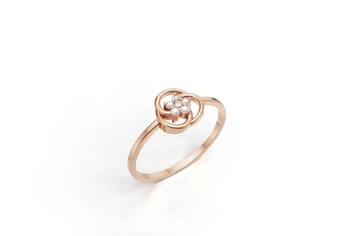 Round Diamond Ring R00829 thumbnail 2