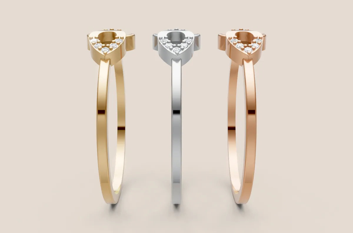 Round Diamond Ring R00832 — view 1