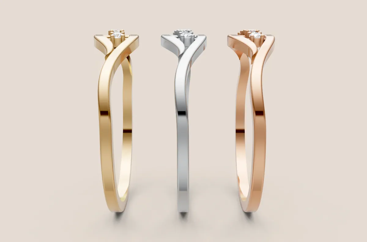 Round Diamond Ring R00835 thumbnail 2
