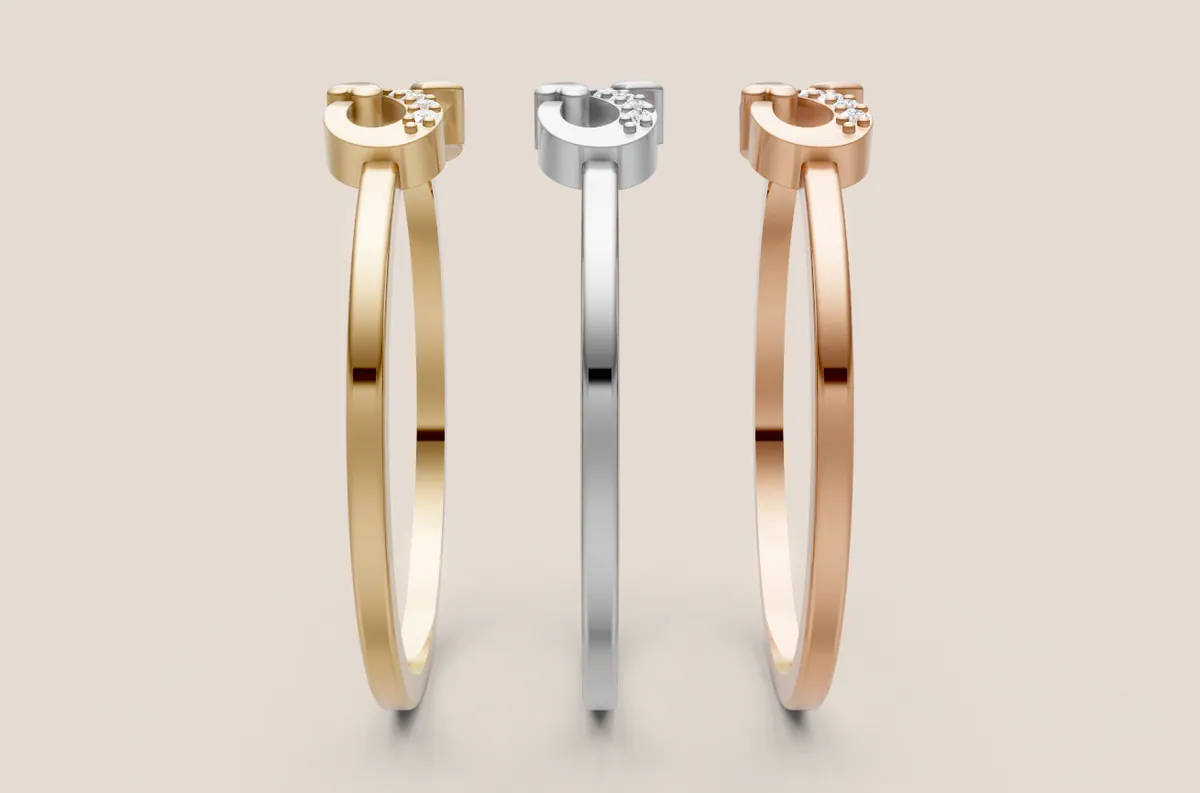 Round Diamond Ring R00836 thumbnail 2