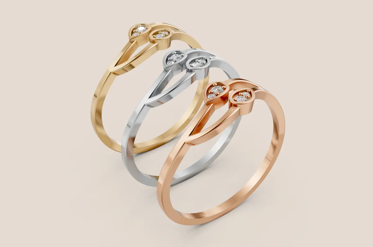 Round Diamond Ring R00837 — view 1