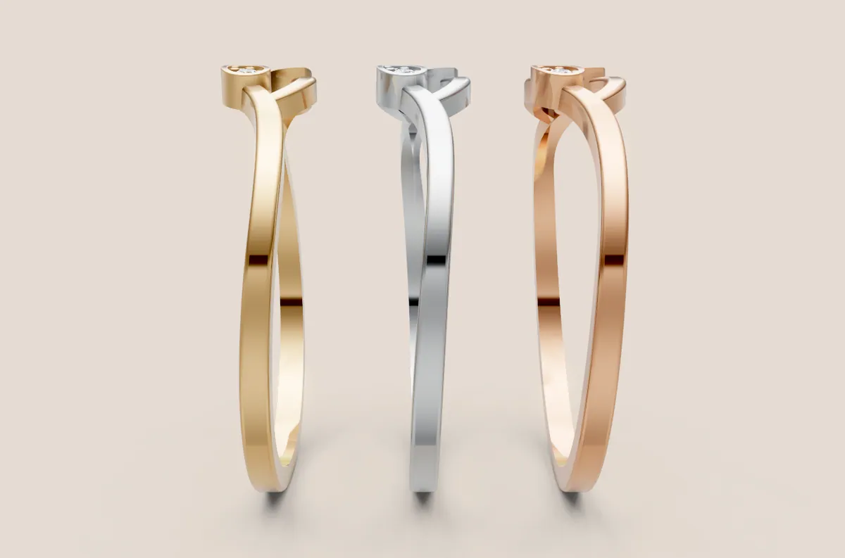 Round Diamond Ring R00838 thumbnail 2