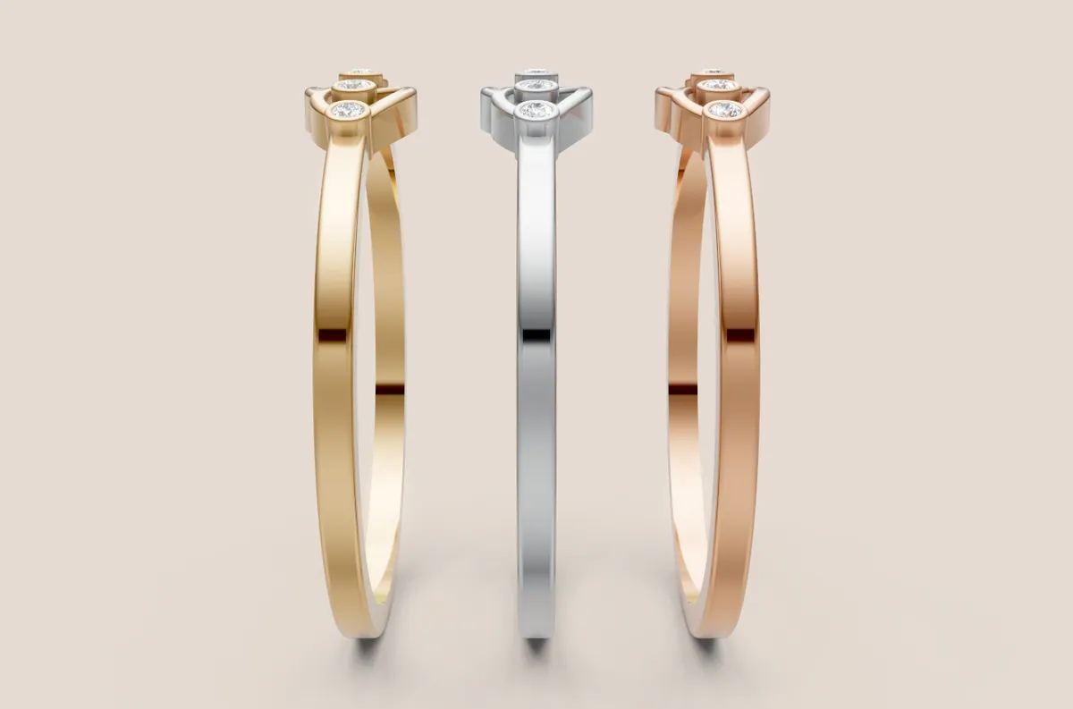 Round Diamond Ring R00840 thumbnail 2