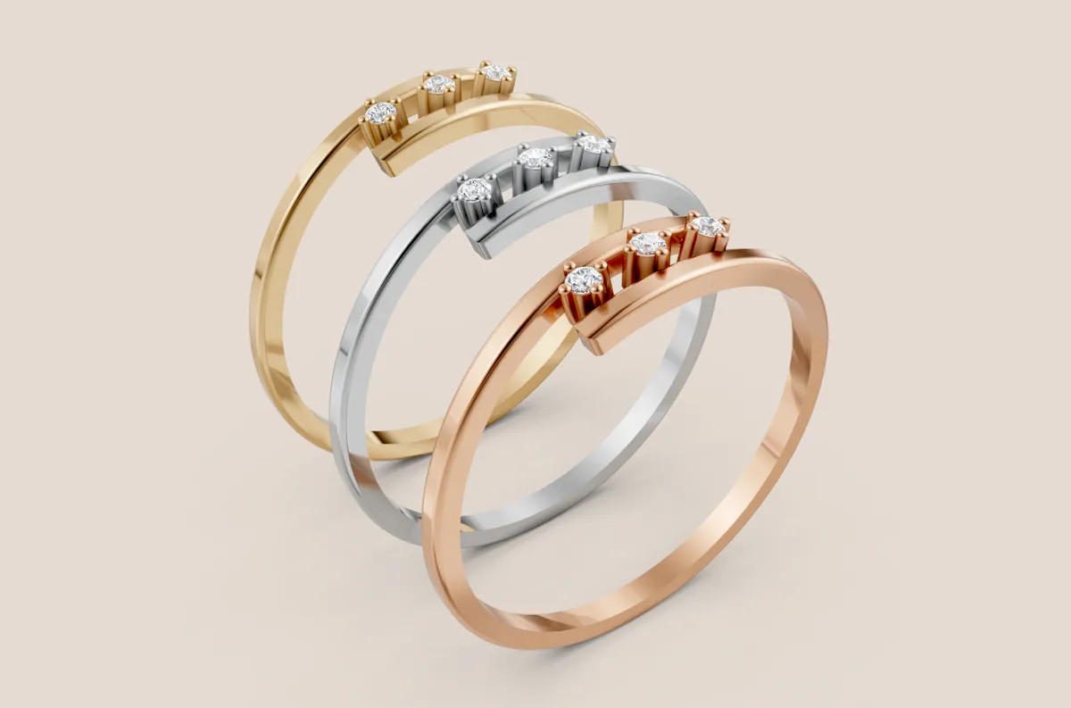 Round Diamond Ring R00843 — view 1