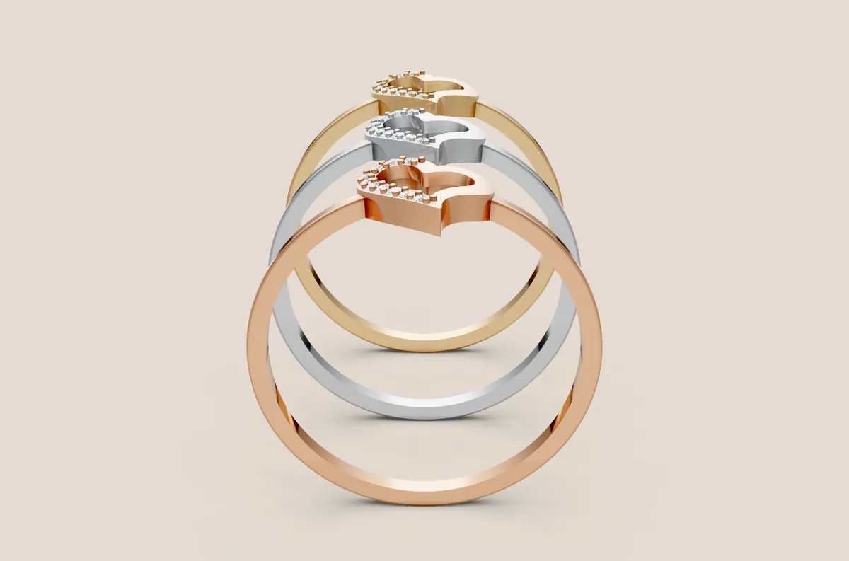 Round Diamond Ring R00847 thumbnail 2