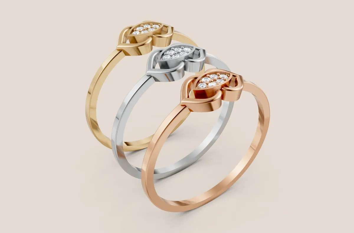Round Diamond Ring R00850 — view 1