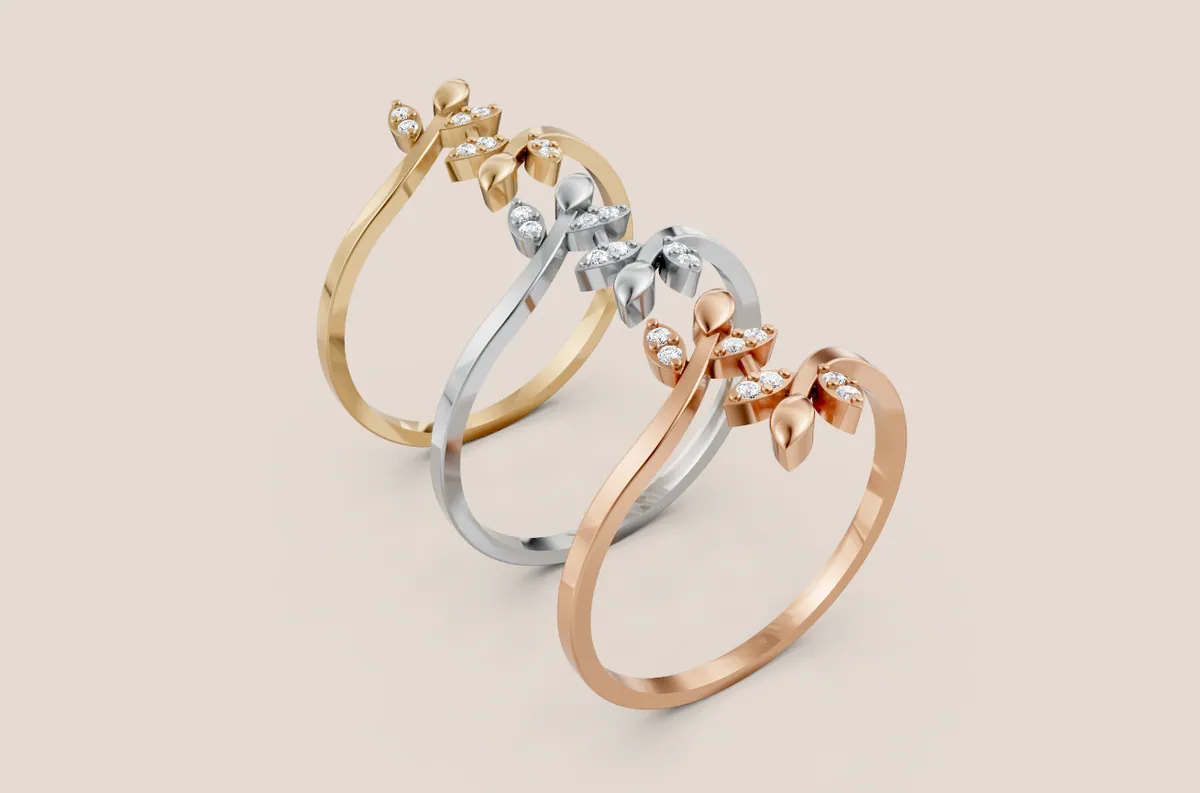 Round Diamond Ring R00857 — view 1