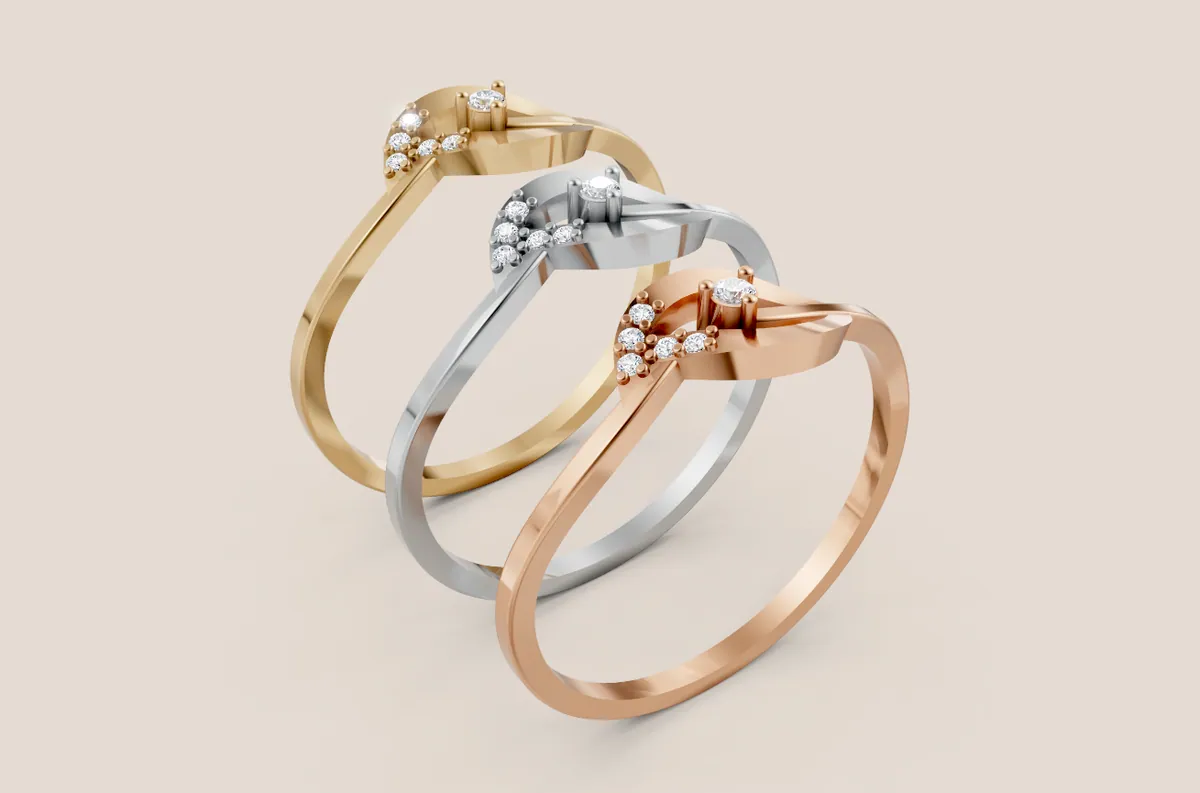 Round Diamond Ring R00858 — view 1