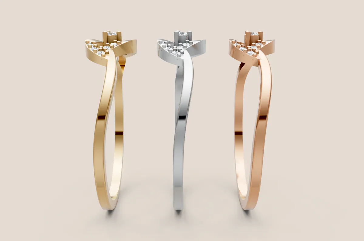 Round Diamond Ring R00858 thumbnail 2