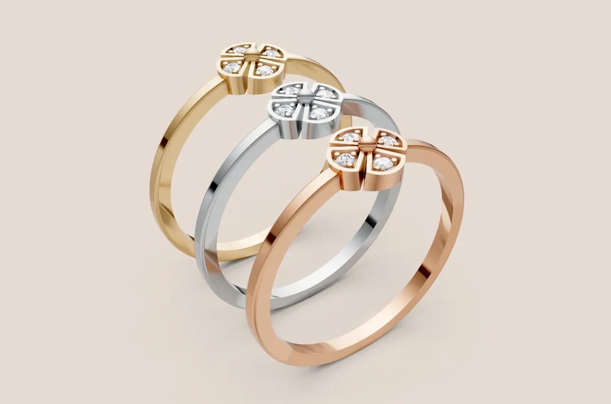 Round Diamond Ring R00866 — view 1