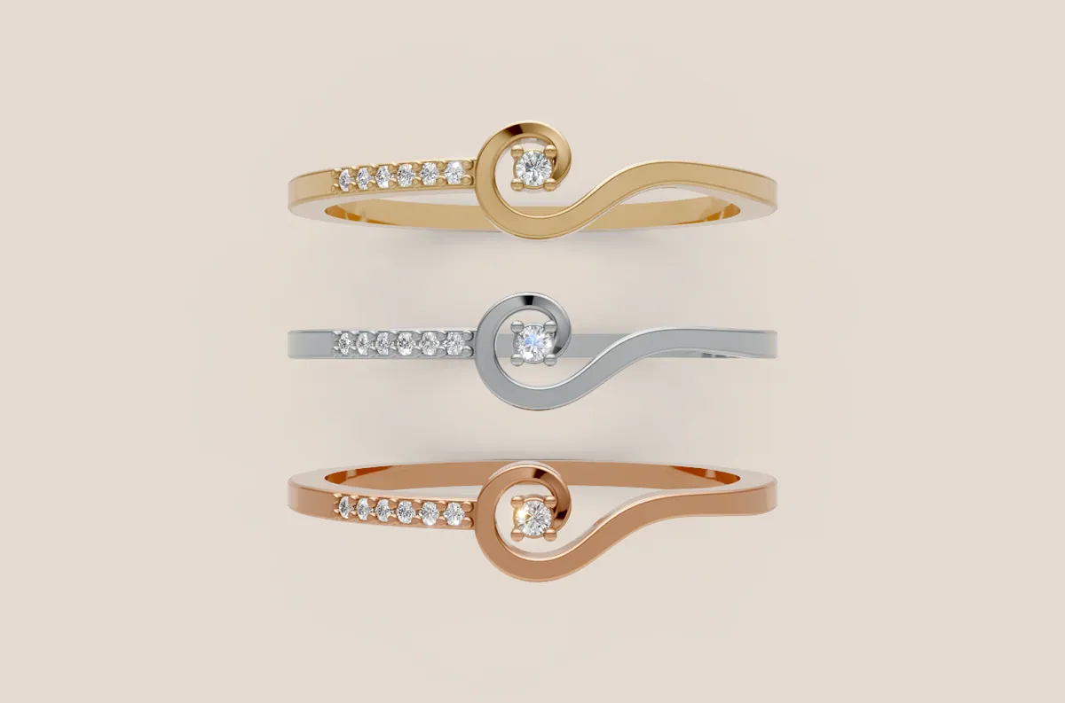 Round Diamond Ring R00868 thumbnail 2