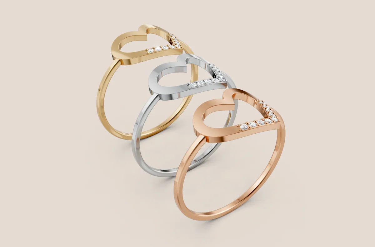 Round Diamond Ring R00872 — view 1