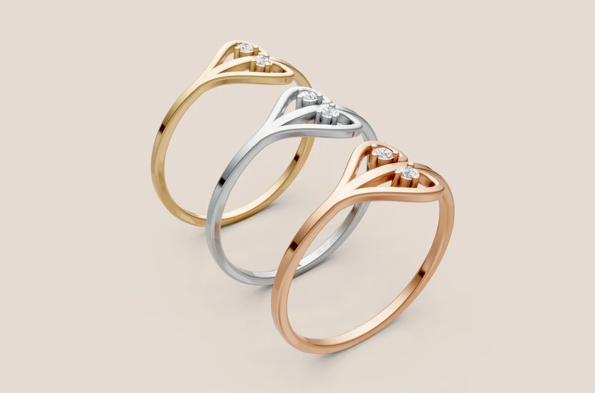 Round Diamond Ring R00873 — view 1