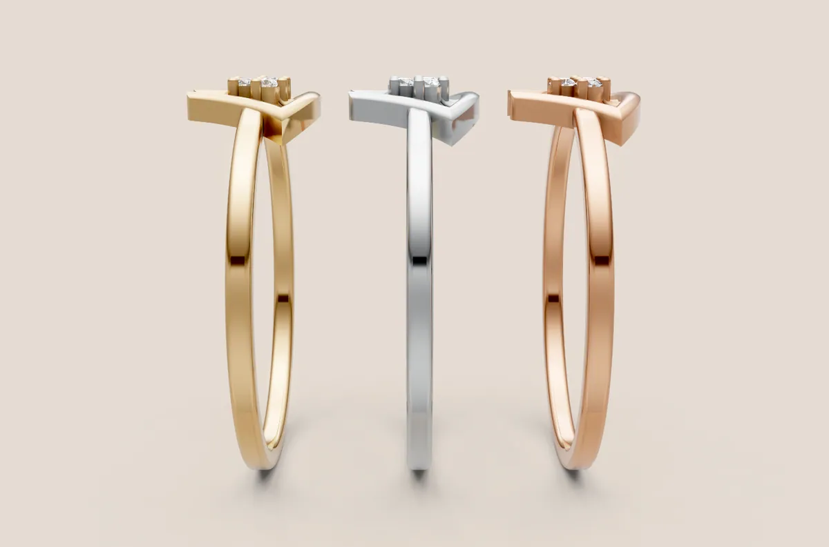 Round Diamond Ring R00882 thumbnail 2