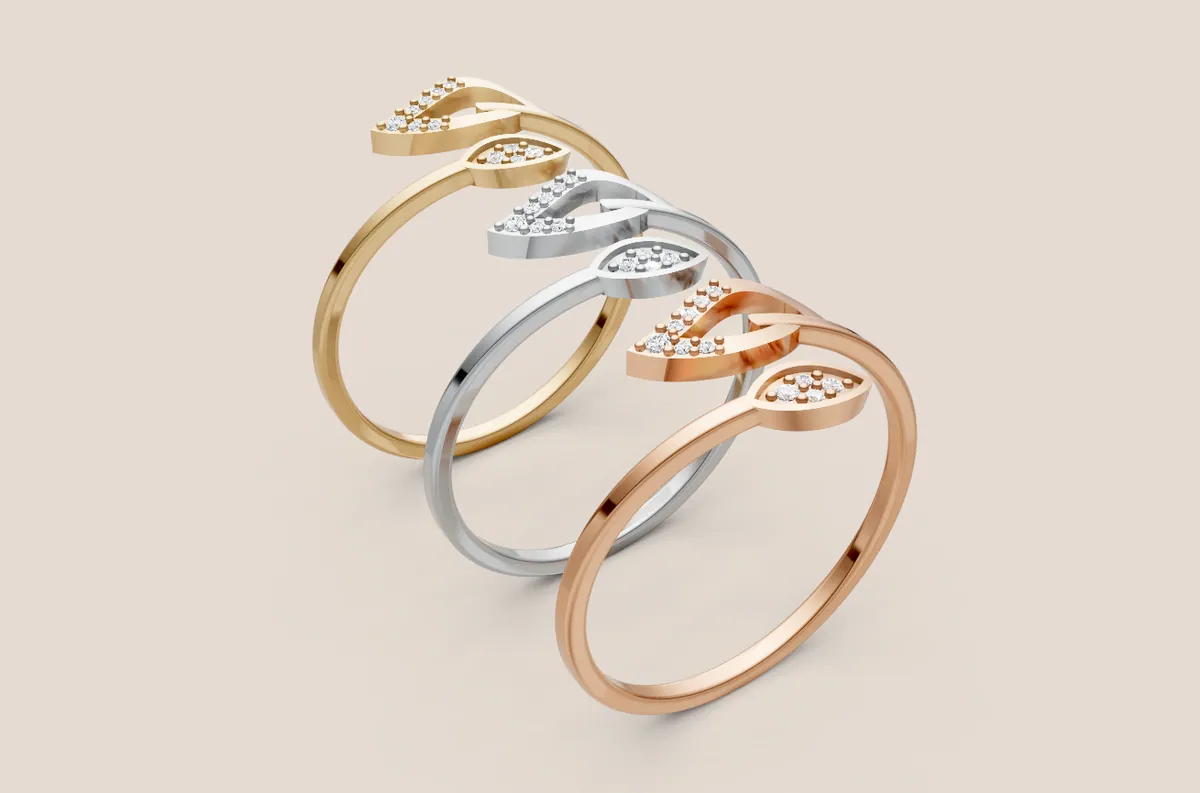 Round Diamond Ring R00886 — view 1