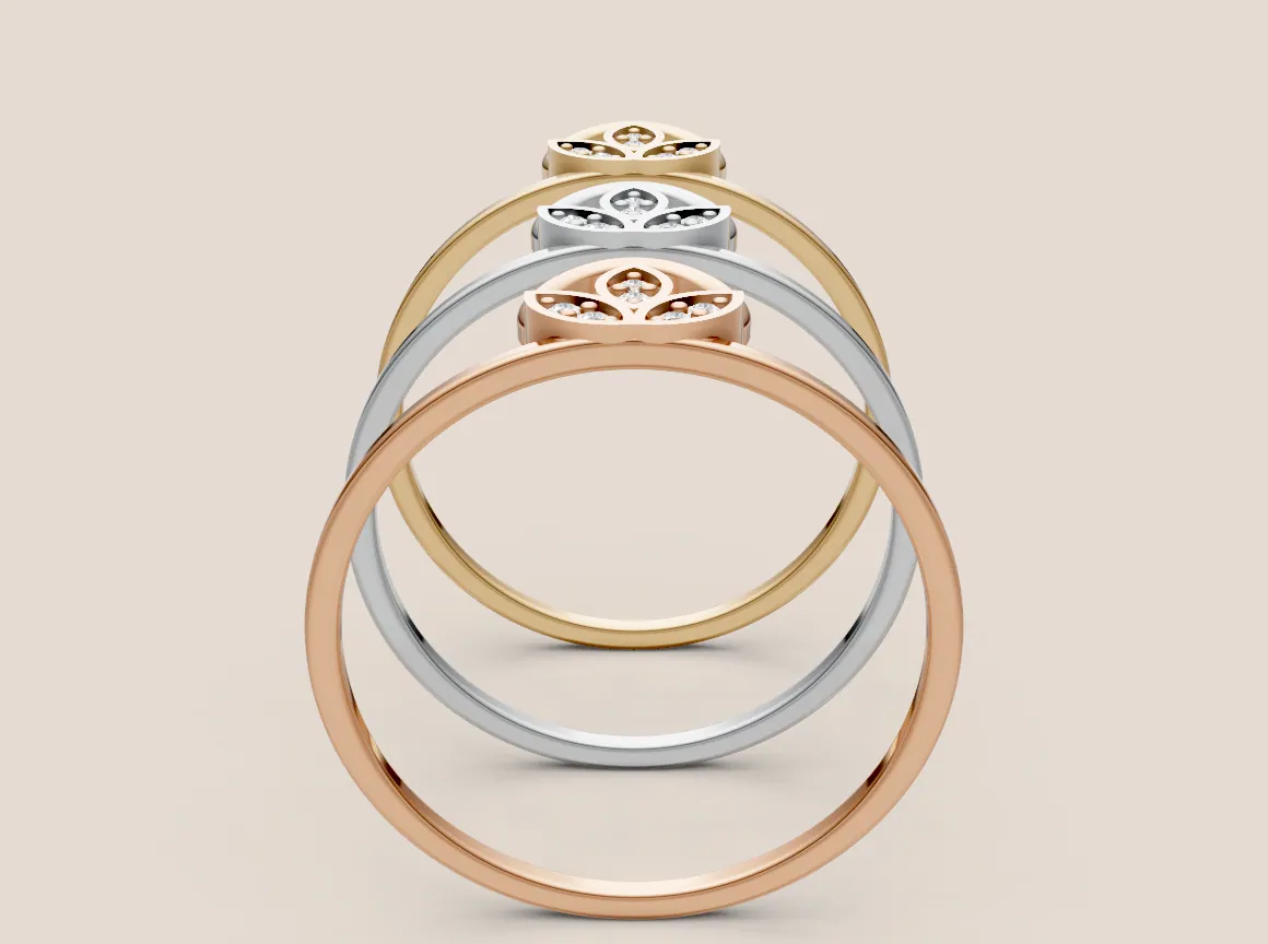 Round Diamond Ring R00894 thumbnail 2