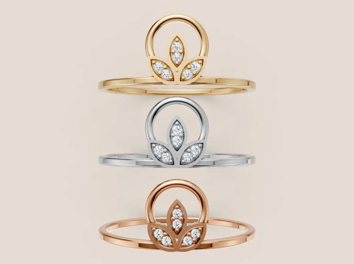 Round Diamond Ring R00894 thumbnail 3