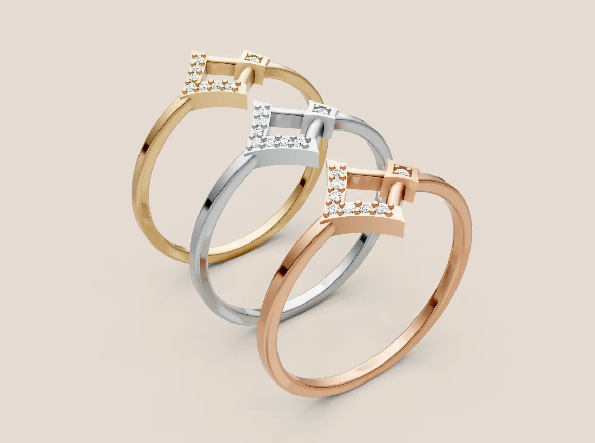 Round Diamond Ring R00898 — view 1