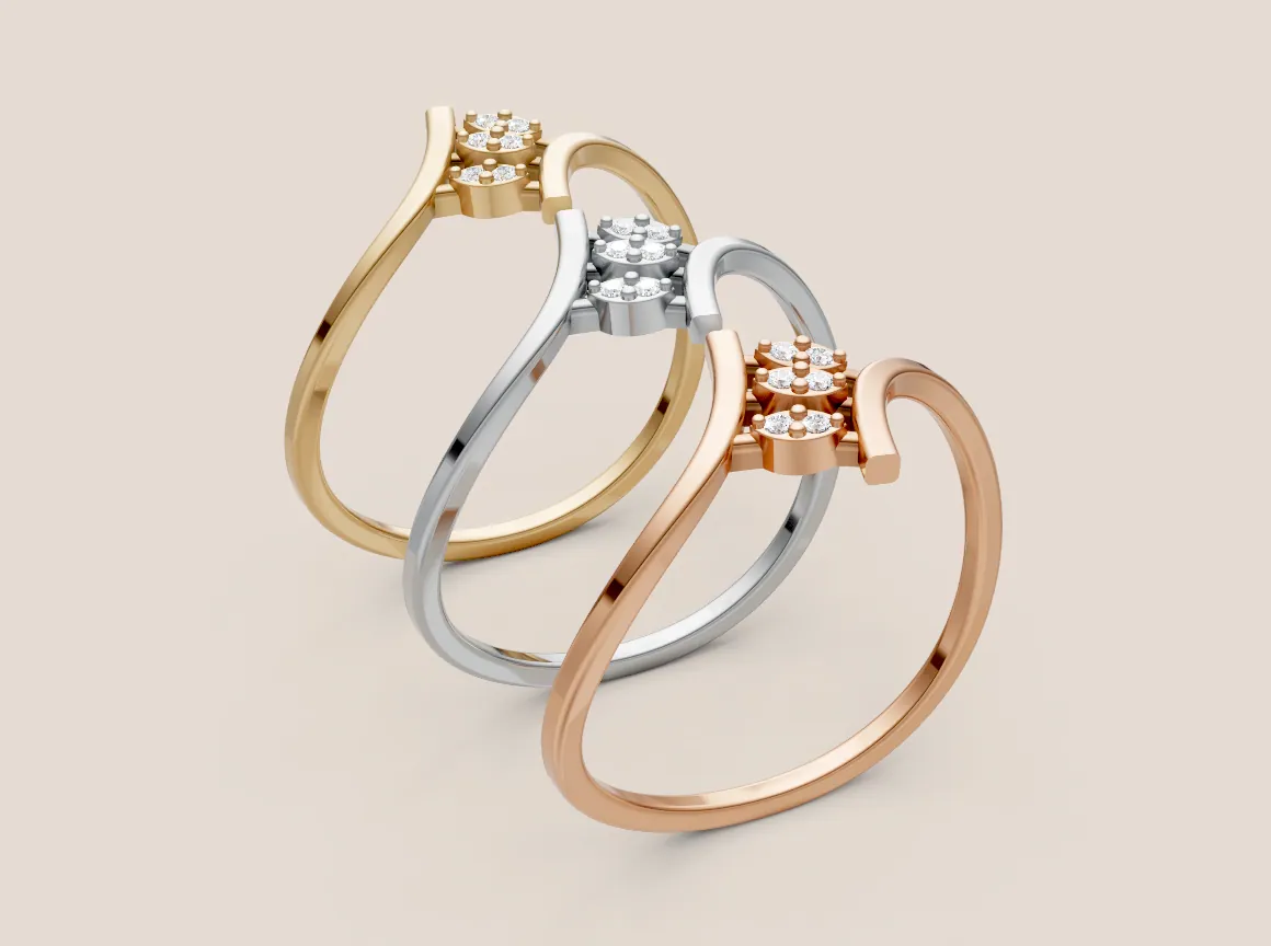 Round Diamond Ring R00900 — view 1