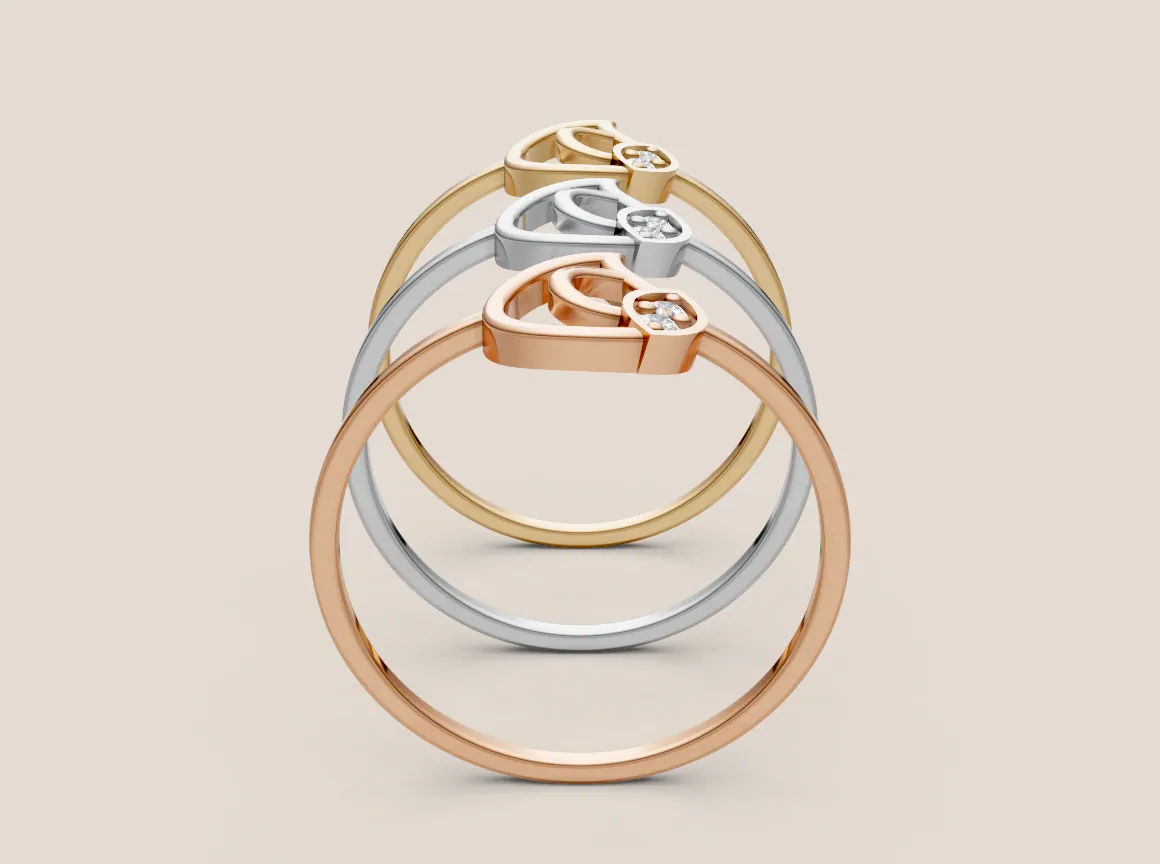 Round Diamond Ring R00901 thumbnail 2