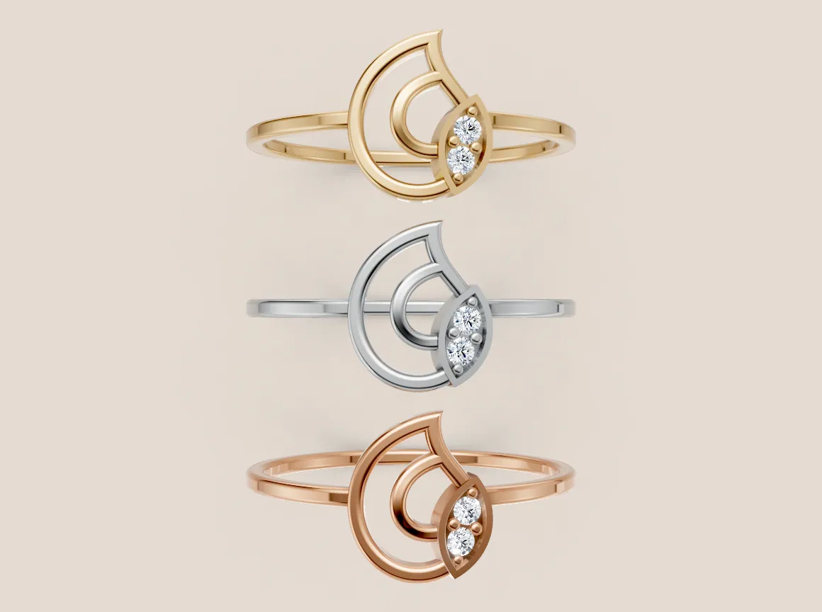 Round Diamond Ring R00901 thumbnail 3