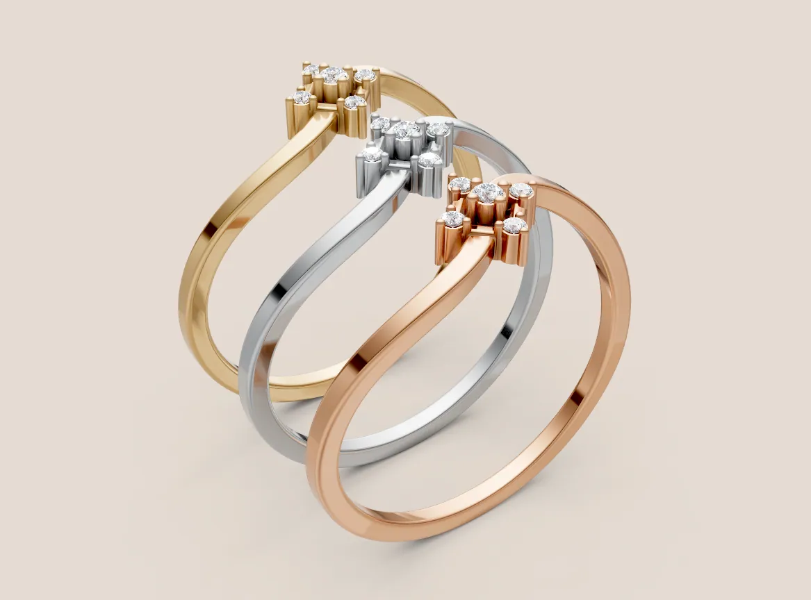 Round Diamond Ring R00908 — view 1