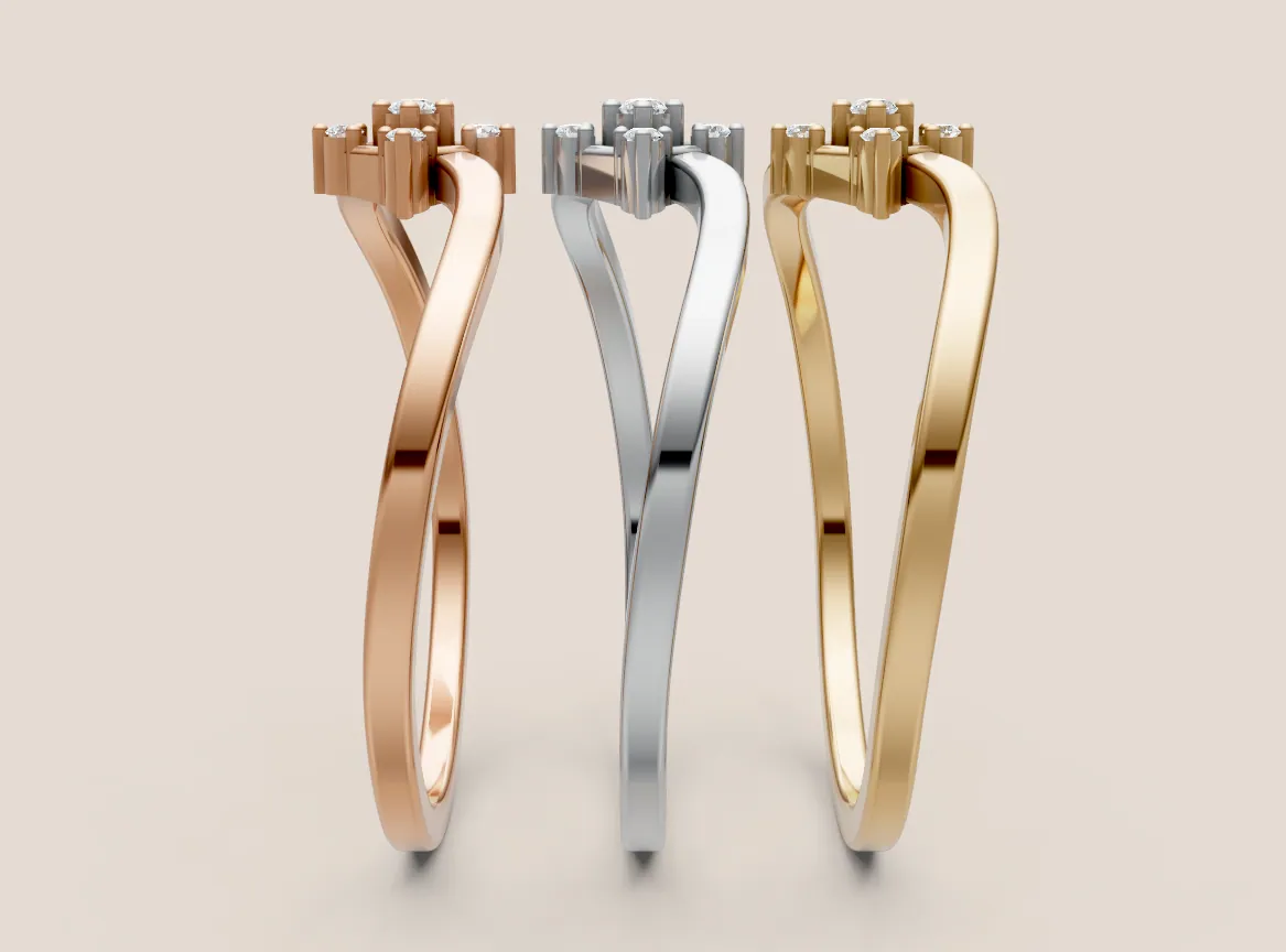 Round Diamond Ring R00908 thumbnail 2