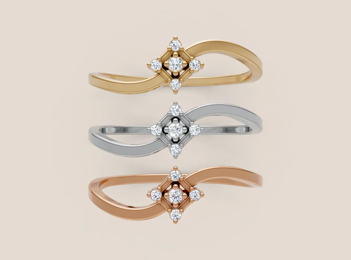 Round Diamond Ring R00908 thumbnail 3