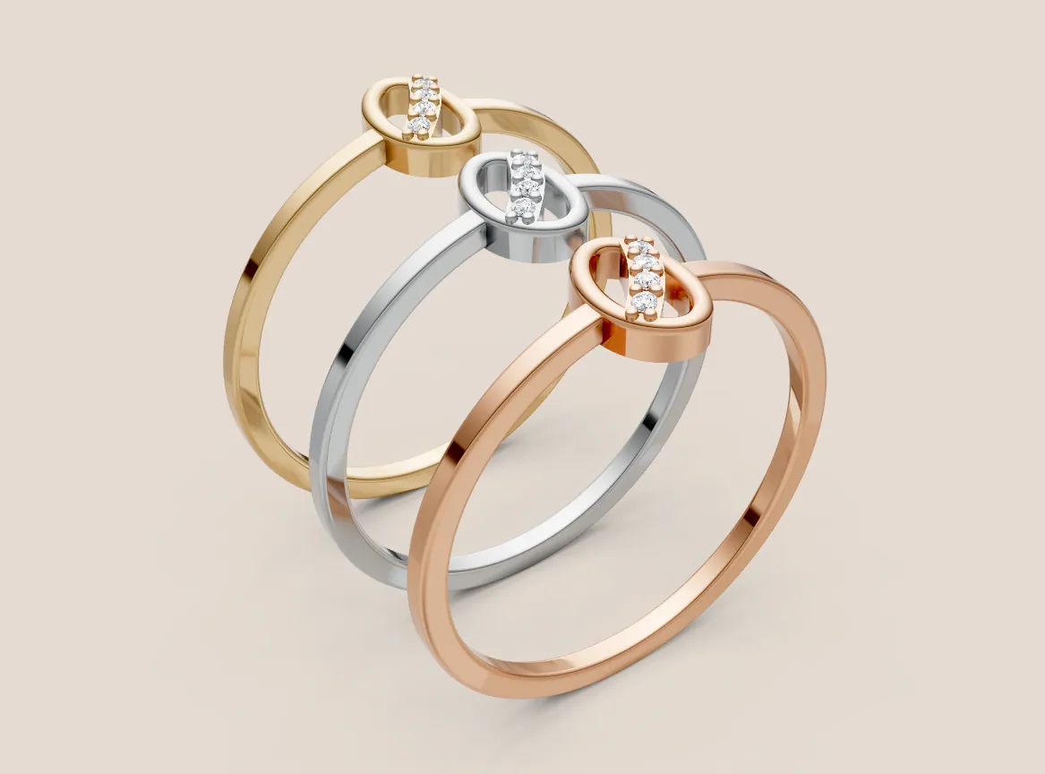 Round Diamond Ring R00910 — view 1