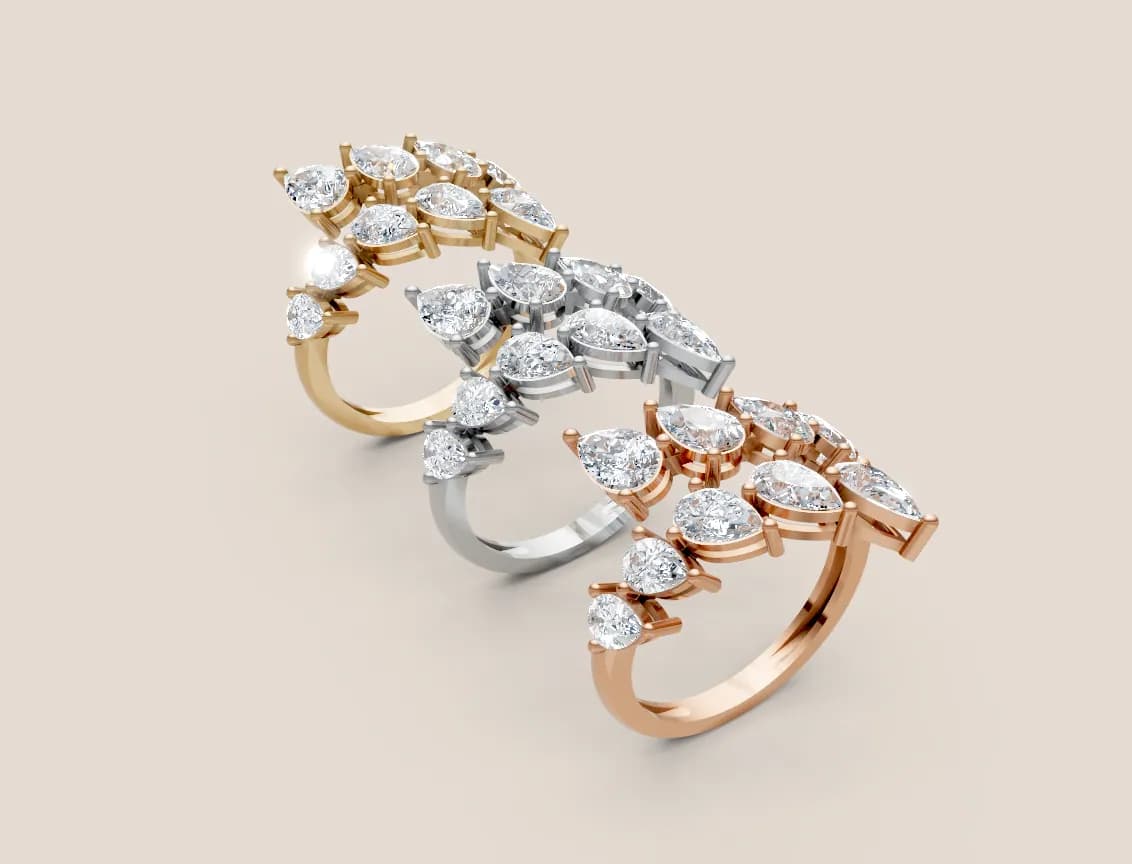 Diamond Cluster Ring R00924