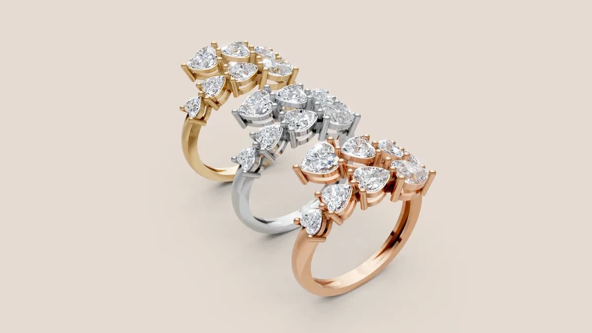 Diamond Cluster Ring R00935
