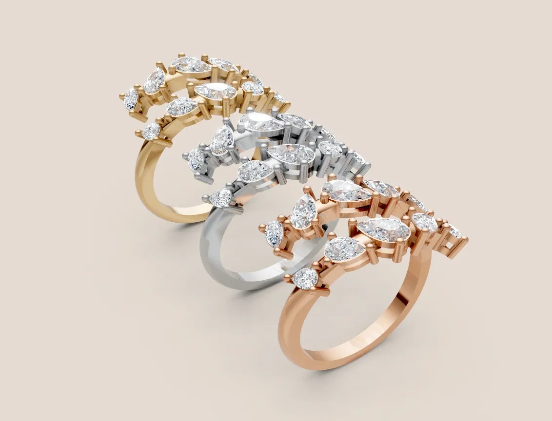 Diamond Cluster Ring R00939