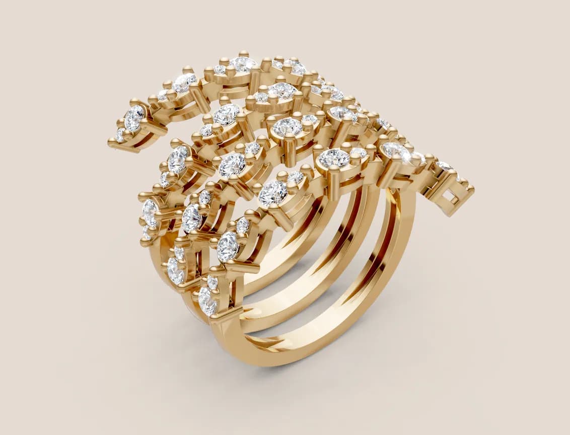 Diamond Cluster Ring R00960