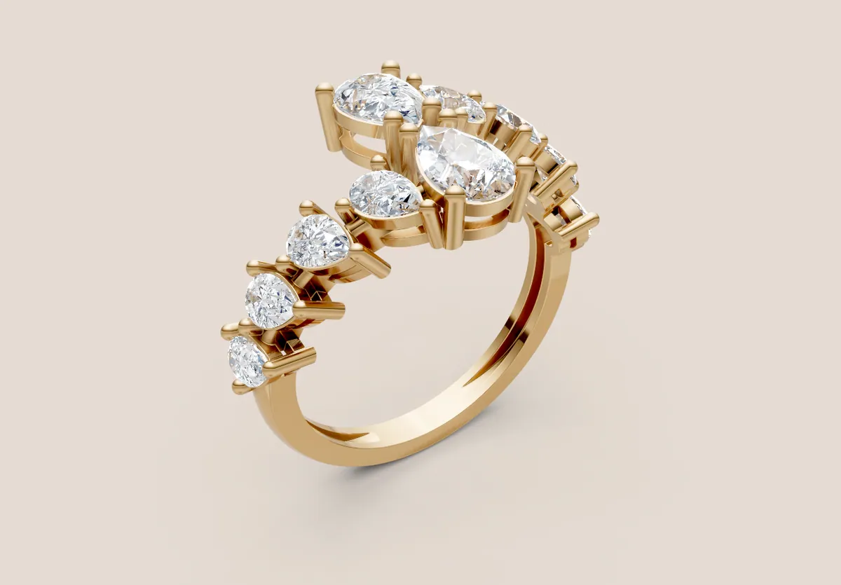 Diamond Cluster Ring R00968