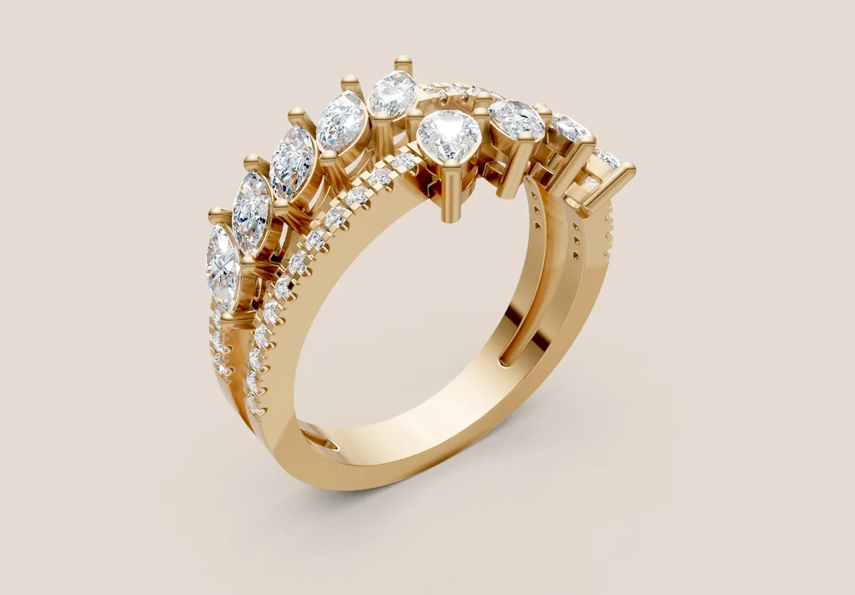 Diamond Cluster Ring R00969