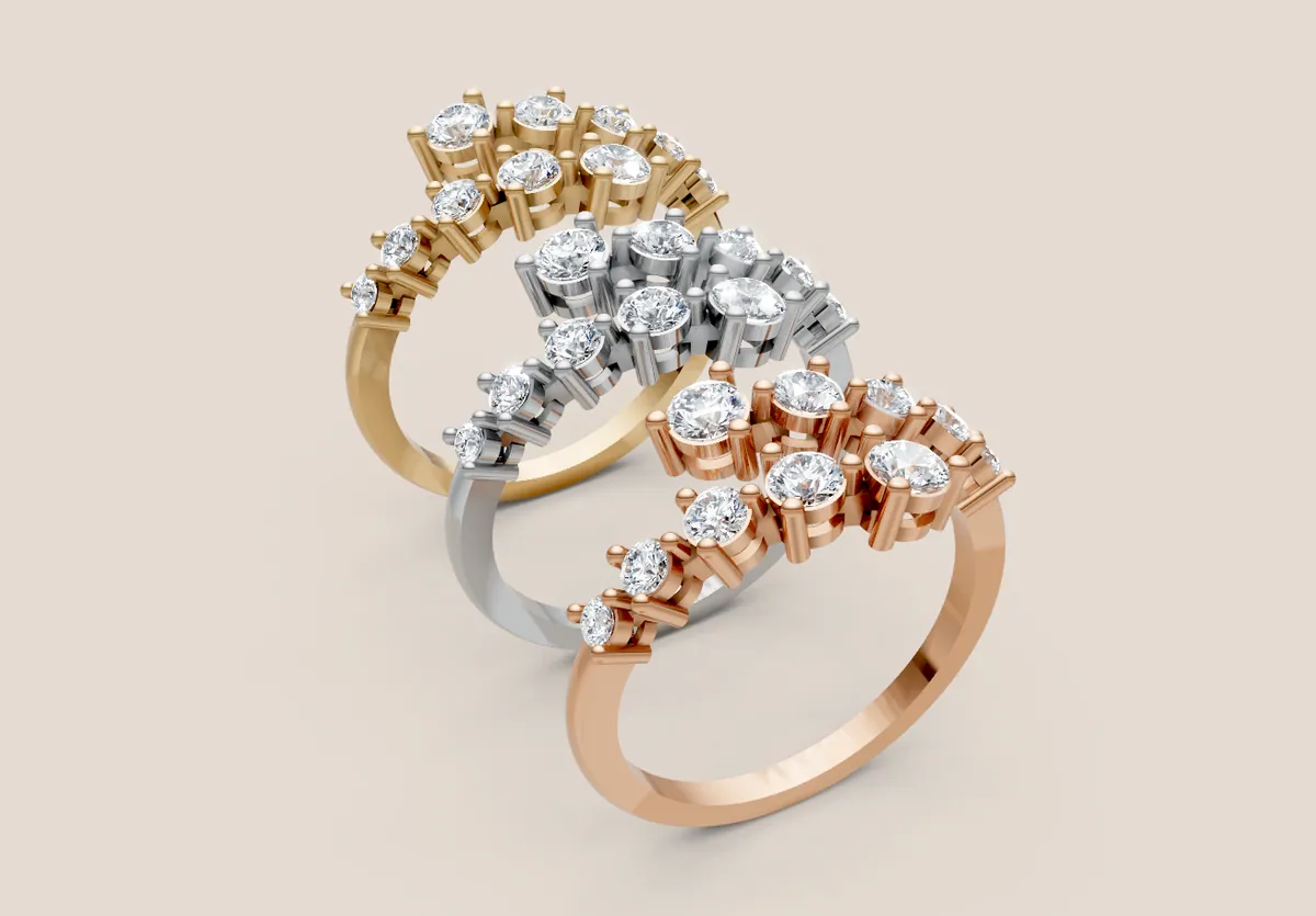 Diamond Cluster Ring R00986