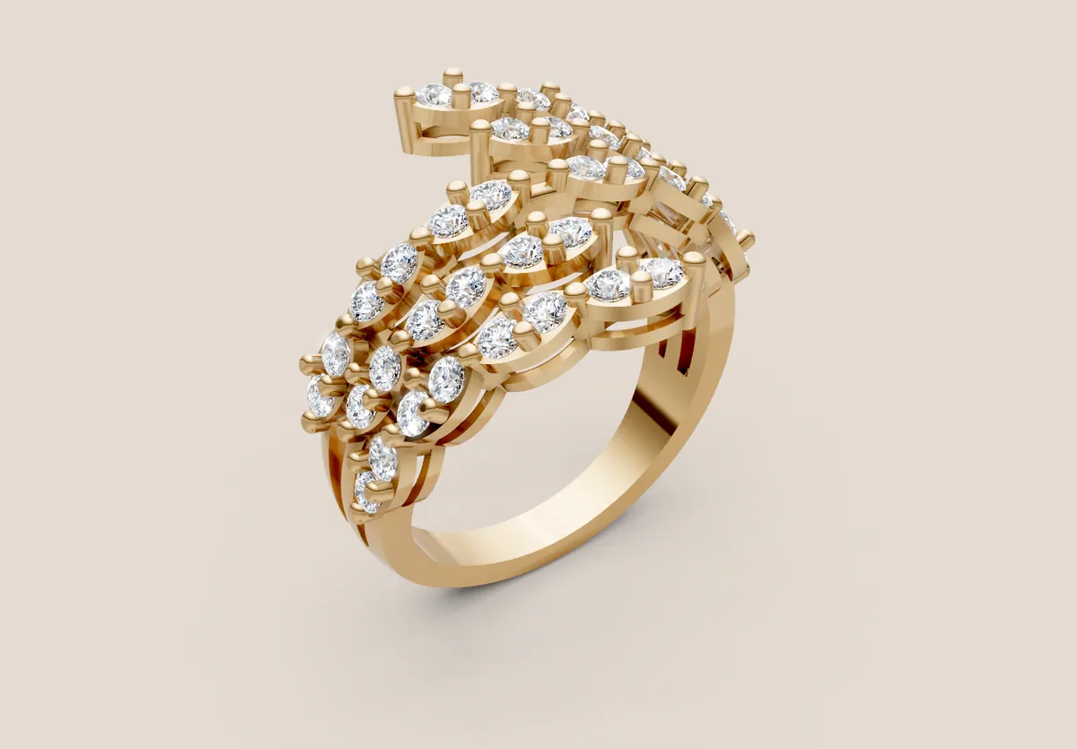 Diamond Cluster Ring R00990