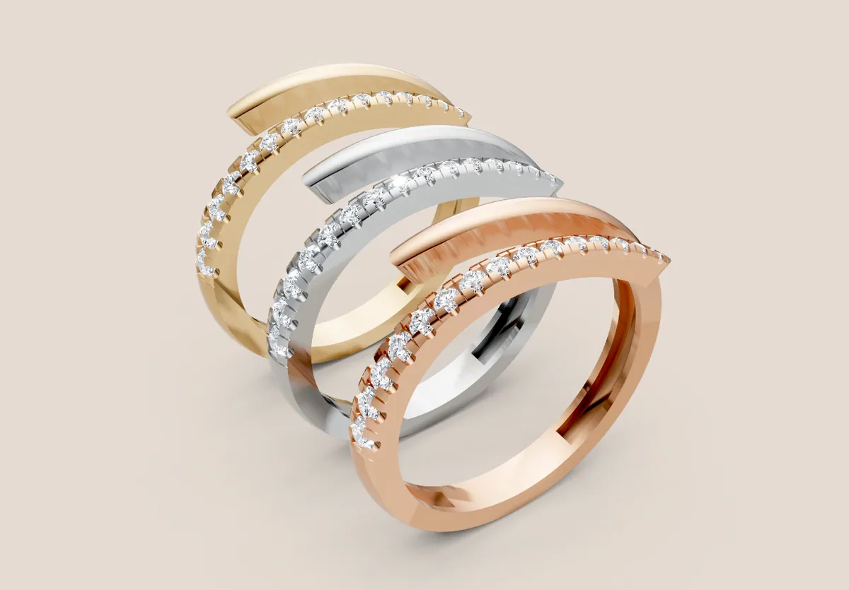 Diamond Cluster Ring R01014