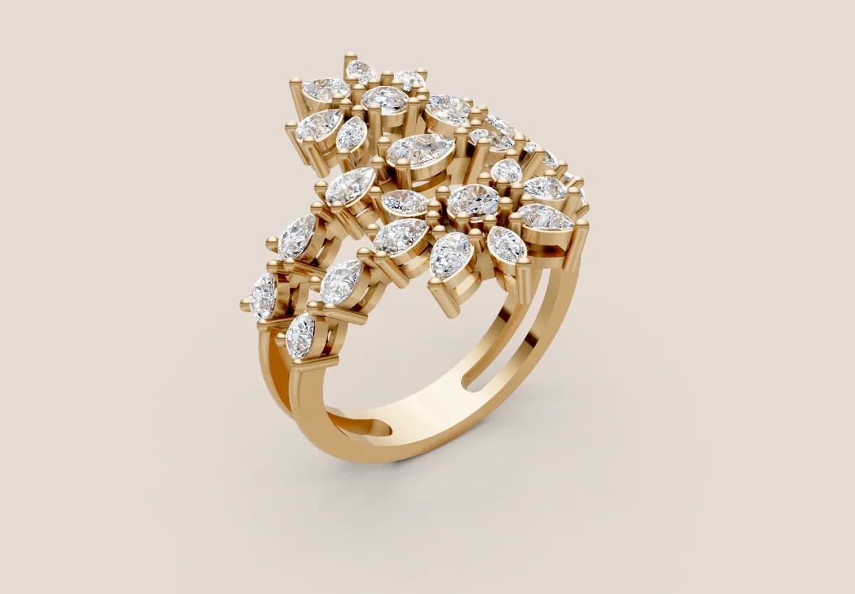 Diamond Cocktail Ring R01011