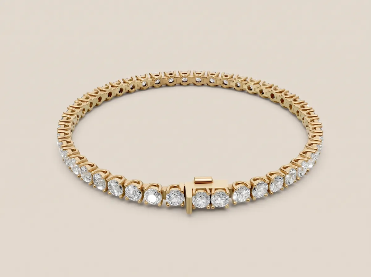 4-Prong Diamond Tennis Bracelet — 18K gold bracelet by RUT GOLD