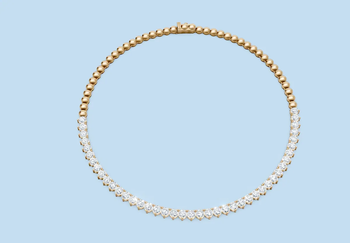 3-Prong Half Classic Necklace thumbnail 2