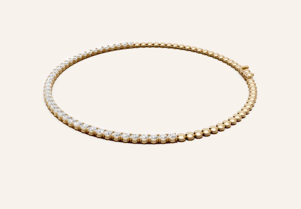 4-Prong Half Classic Necklace thumbnail 3