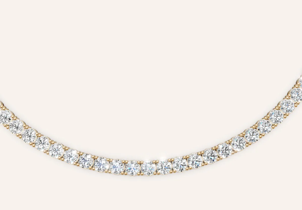 4-Prong Half Classic Necklace thumbnail 5