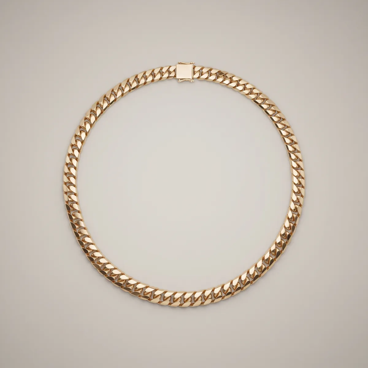 Diamond Miami Cuban Link Necklace CUBNK12 — 18K gold men's by RUT GOLD — view 3